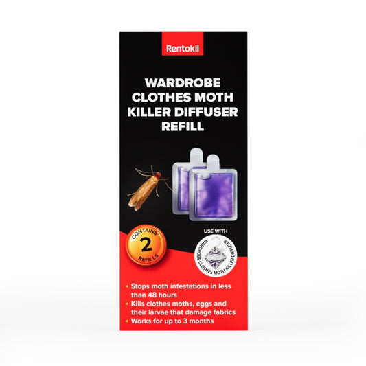 Rentokil Clothes Moth Killer Diffuser Refill Twin Pack