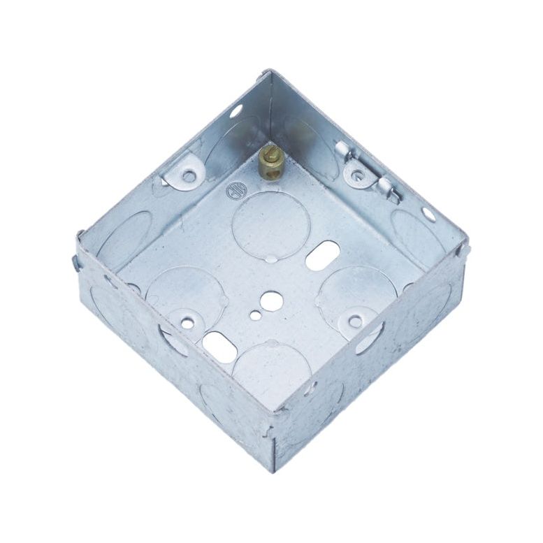 Securlec Metal Back Box 1 Gang 35mm Box of 10