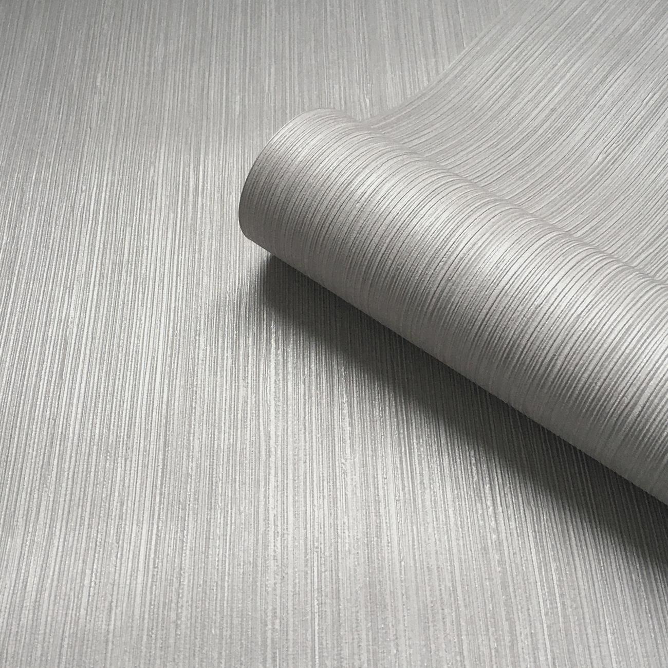 Belgravia Amara Metallic Texture Silver Wallpaper