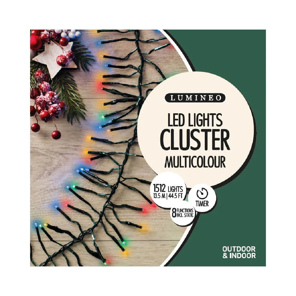 Kaemingk Twinkle Cluster Lights 13.5m