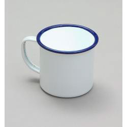 Falcon Traditional Enamel White Mug