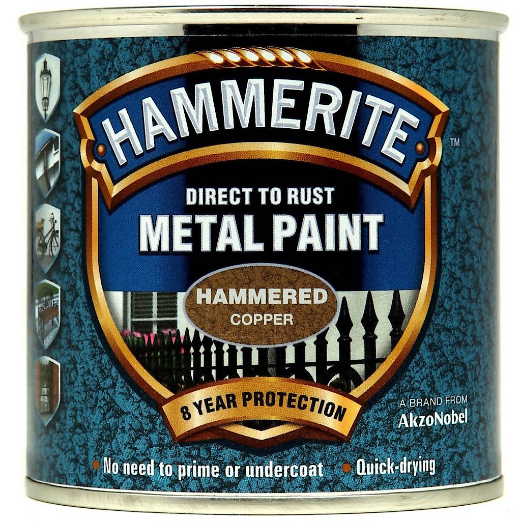 Hammerite Peinture Métallique Martelée 250ml Cuivre