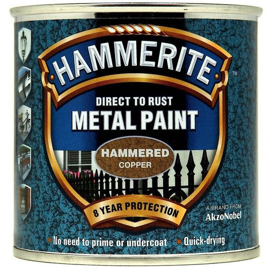Hammerite Metal Paint Hammered 250ml Copper