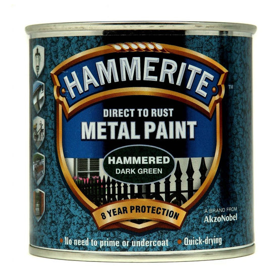 Hammerite Metal Paint Hammered 250ml Dark Green