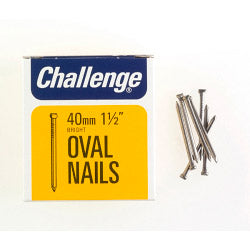 Challenge Oval Wire Nails - Bright Steel (Box Pack)