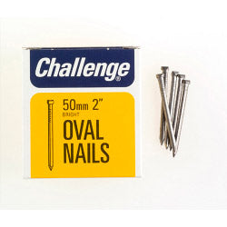 Challenge Oval Wire Nails - Bright Steel (Box Pack)