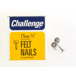 Challenge Felt - Extra grande - Clavos Head Clout - Galvanizados (paquete de caja)