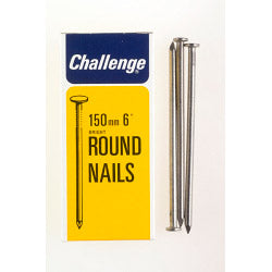 Challenge Round Wire Nails - Bright Steel (Box Pack)