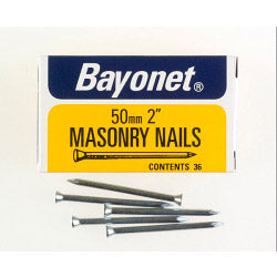 Bayonet Masonry Nails - Zinc Plated (Box Pack)