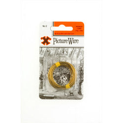 X Brass Picture Wire (Blister Pack) No. 2