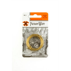 X Brass Picture Wire (Blister Pack)