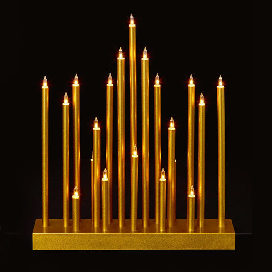 Premier 33cm 20 Light Candle Bridge Gold