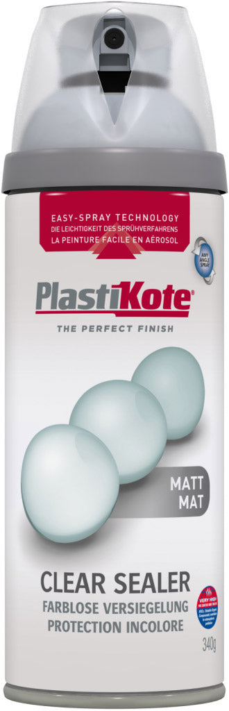 PlastiKote Twist & Spray Paint 400ml Clear Acrylic Matt
