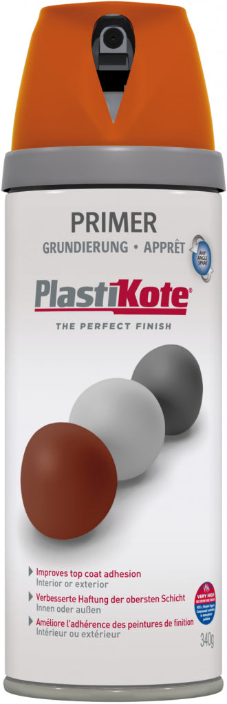 PlastiKote Twist & Spray Paint 400ml Red Oxide Primer