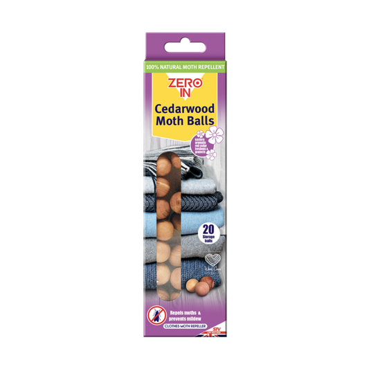 Zero In Cedarwood Clothes Moth Repeller Balls - Pack of 20