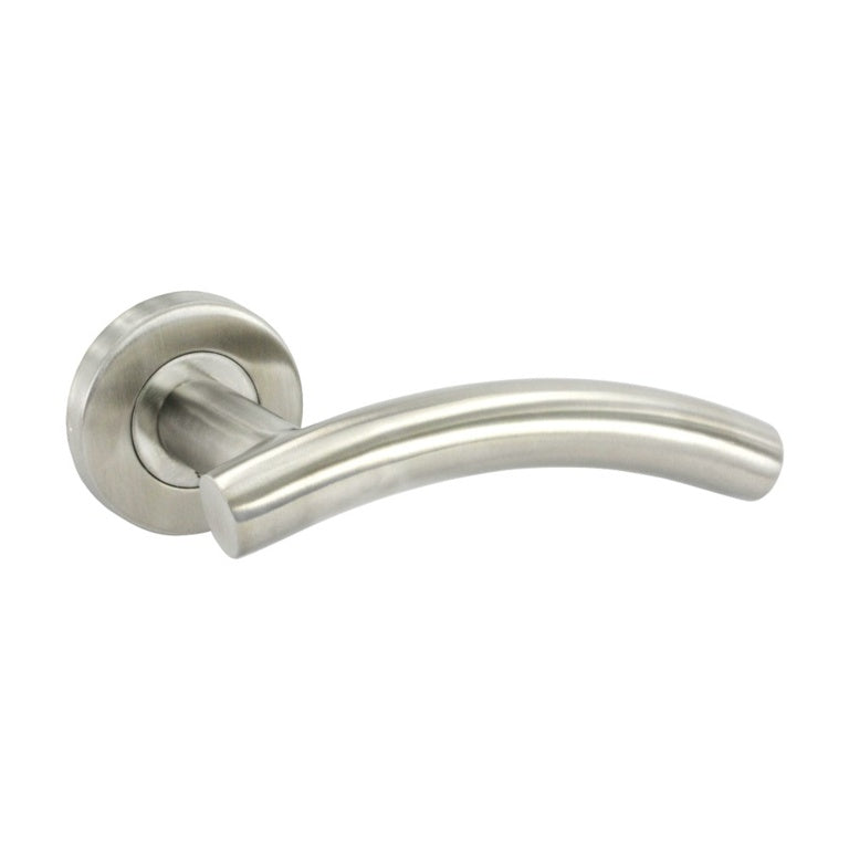 Securit Satin Stainless Steel Latch Handles (Pair)