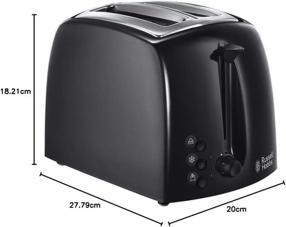 Russell Hobbs Textures Toaster Black