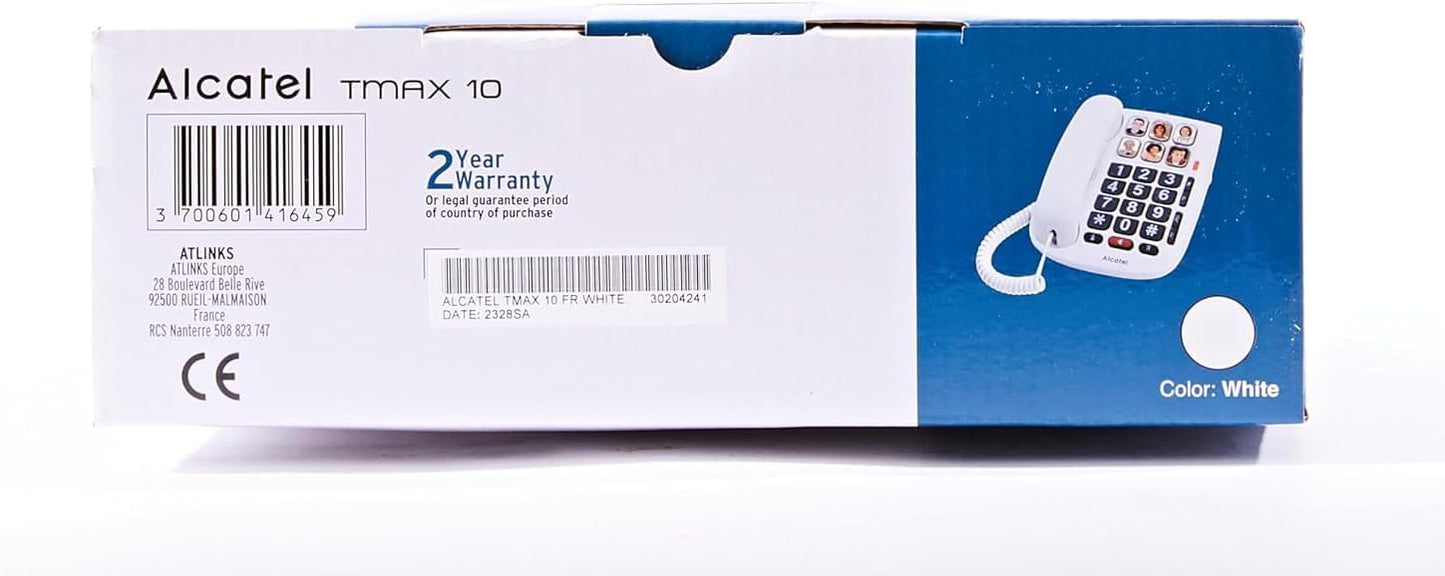 Alcatel Extra Comfort White Telephone