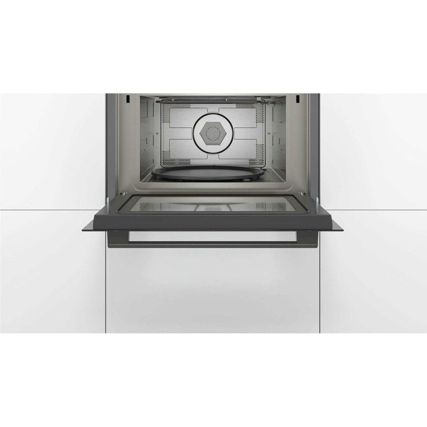 BOSCH Series 4 Multifunction Oven Black + BOSCH Serie 4 Built In Combination Microwave Oven - Black Bundle