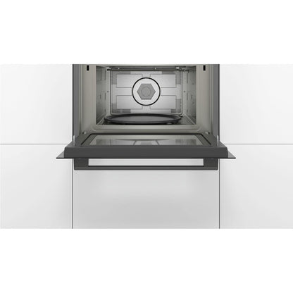 BOSCH Series 4 Multifunction Oven Black + BOSCH Serie 4 Built In Combination Microwave Oven - Black Bundle