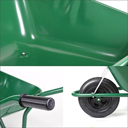 Walsall Wheelbarrow Easi-Load Galvanised Pneumatic Barrow 85L