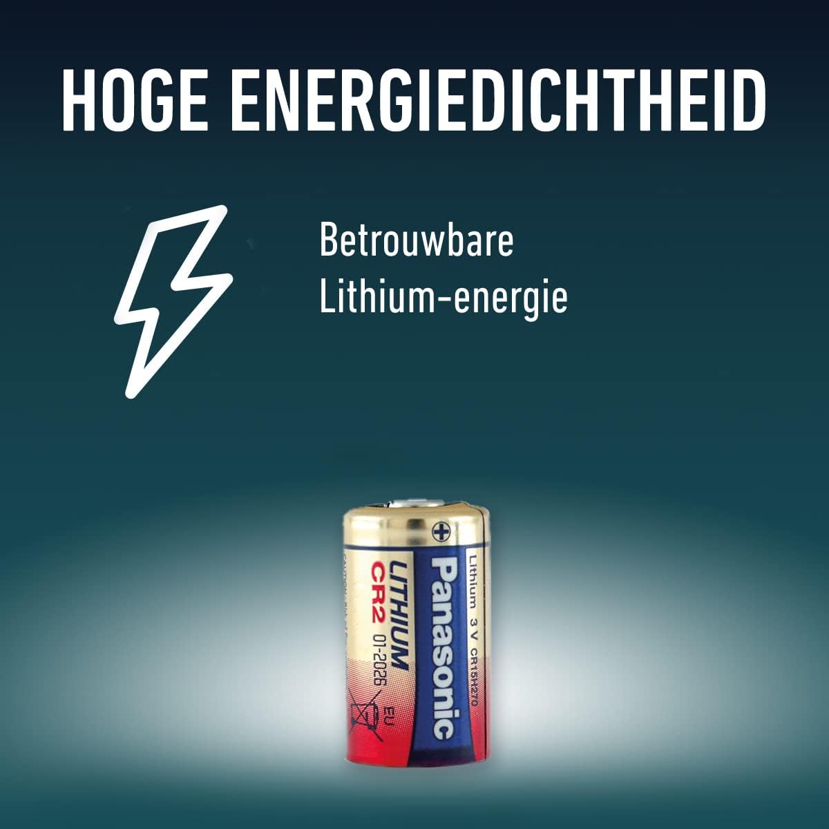 Panasonic CR2 Lithium Camera Battery Pack of 1