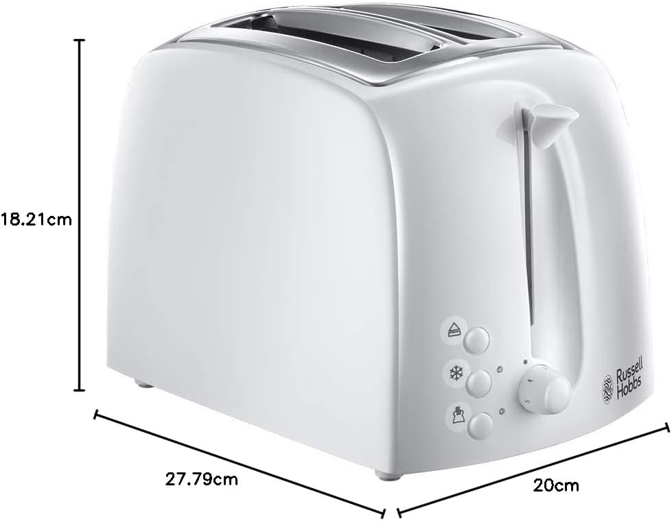 Russell Hobbs Textures Toaster White