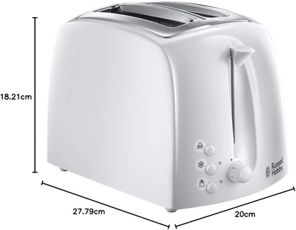 Russell Hobbs Textures Toaster White
