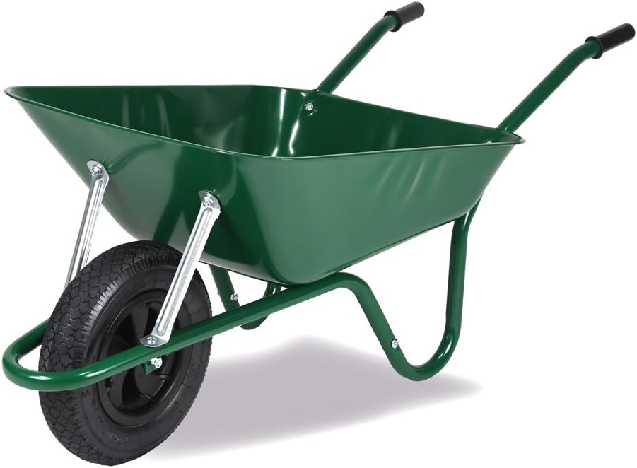 Walsall Wheelbarrow Easi-Load Galvanised Pneumatic Barrow 85L