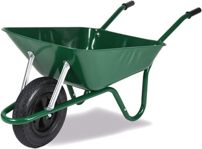Walsall Wheelbarrow Easi-Load Galvanised Pneumatic Barrow 85L