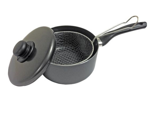 Pendeford The Chef's Choice Polished Chip Pan & Lid