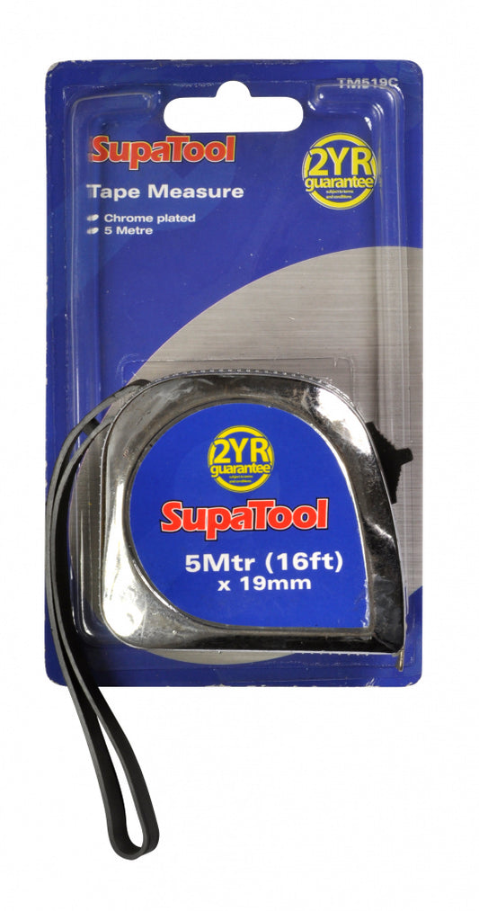 SupaTool Chrome Plated Tape Measure