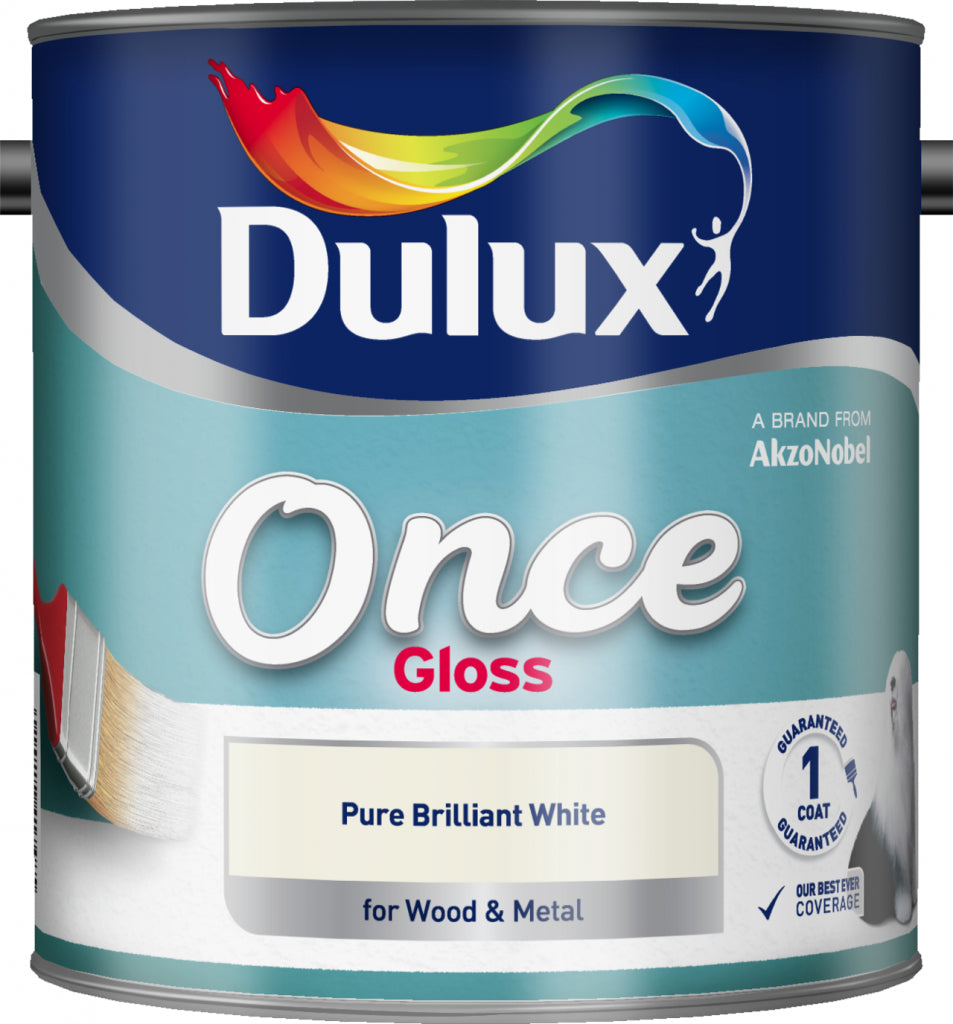 Dulux Once Gloss 2,5 L Blanc Brillant Pur