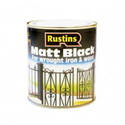 Pintura Rustins Negro Mate 500ml