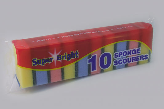 Lot de 10 éponges à récurer Superbright