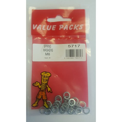 Fast Pak M6 SPRING WASHERS ZINC