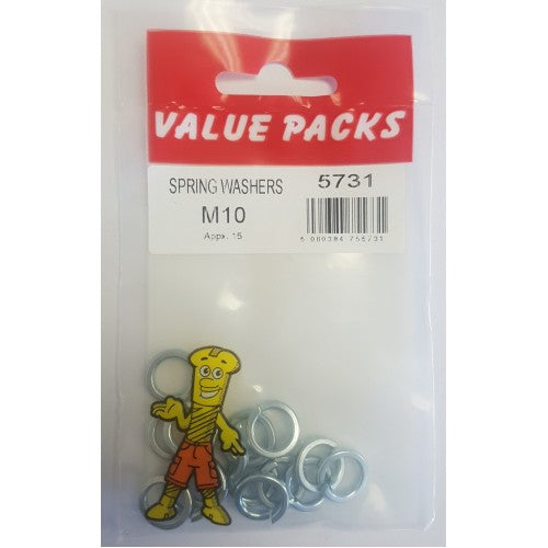 Fast Pak M10 SPRING WASHERS ZINC