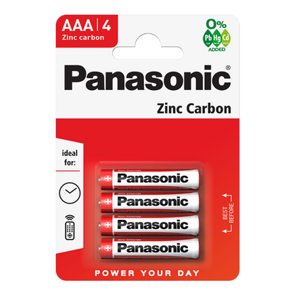 Panasonic AAA Batteries SPC R03A
