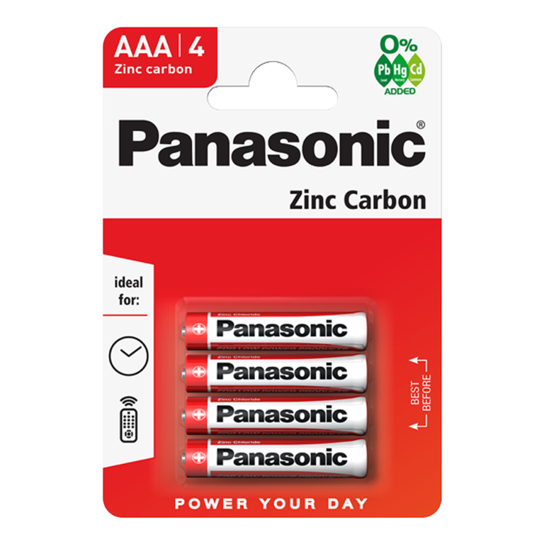 Panasonic AAA Batteries SPC R03A