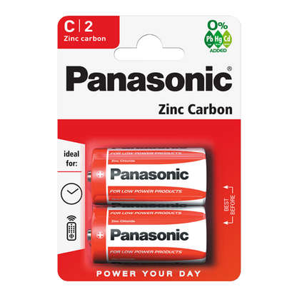 Baterías de zinc-carbono Panasonic