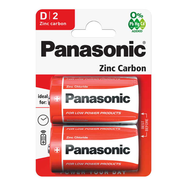 Baterías de zinc-carbono Panasonic