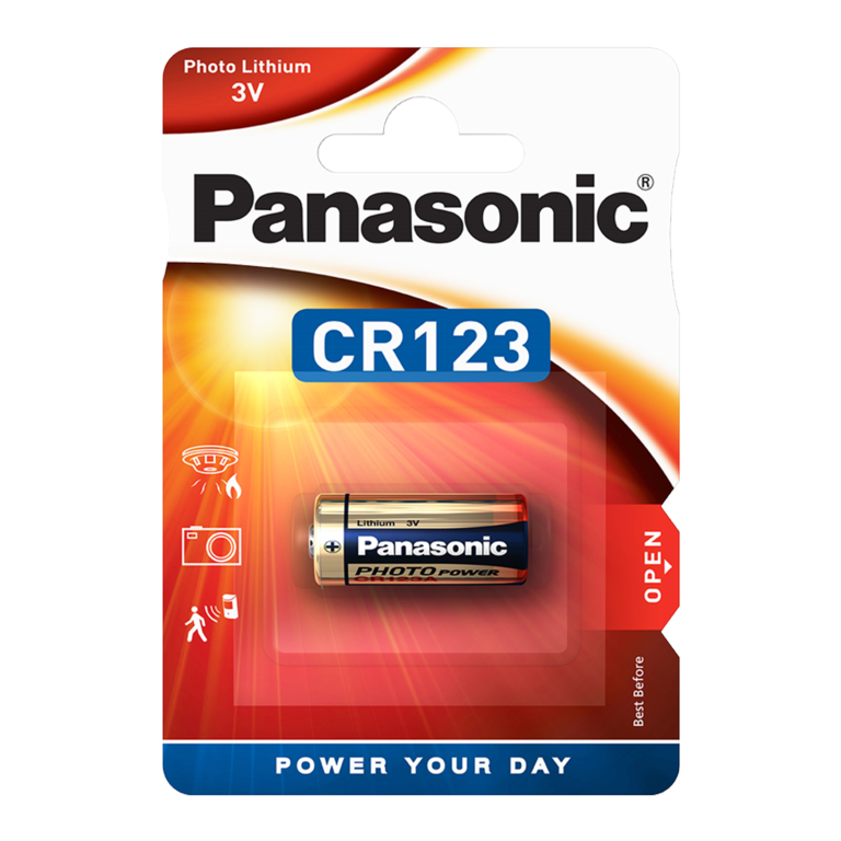 Panasonic CR123 Lithium Camera Battery