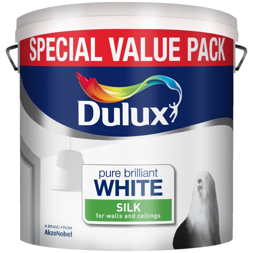Dulux Silk 6L Pure Brilliant White
