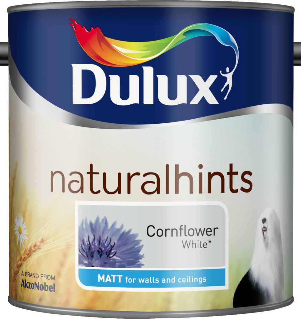 Dulux Natural Hints Mat 2,5 L Bleuet Blanc