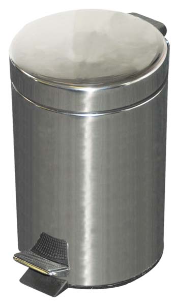 Kingfisher Pedal Bin Stainless Steel 3L