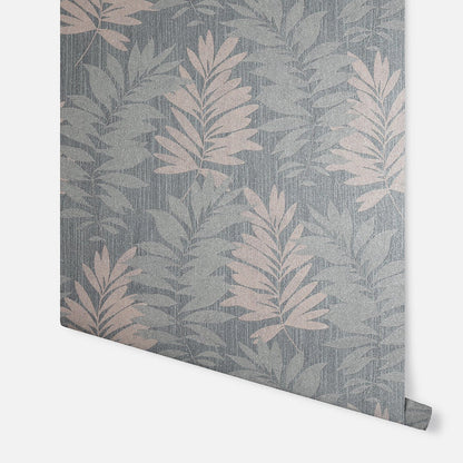 Arthouse Stardust Palm Pink & Grey Wallpaper