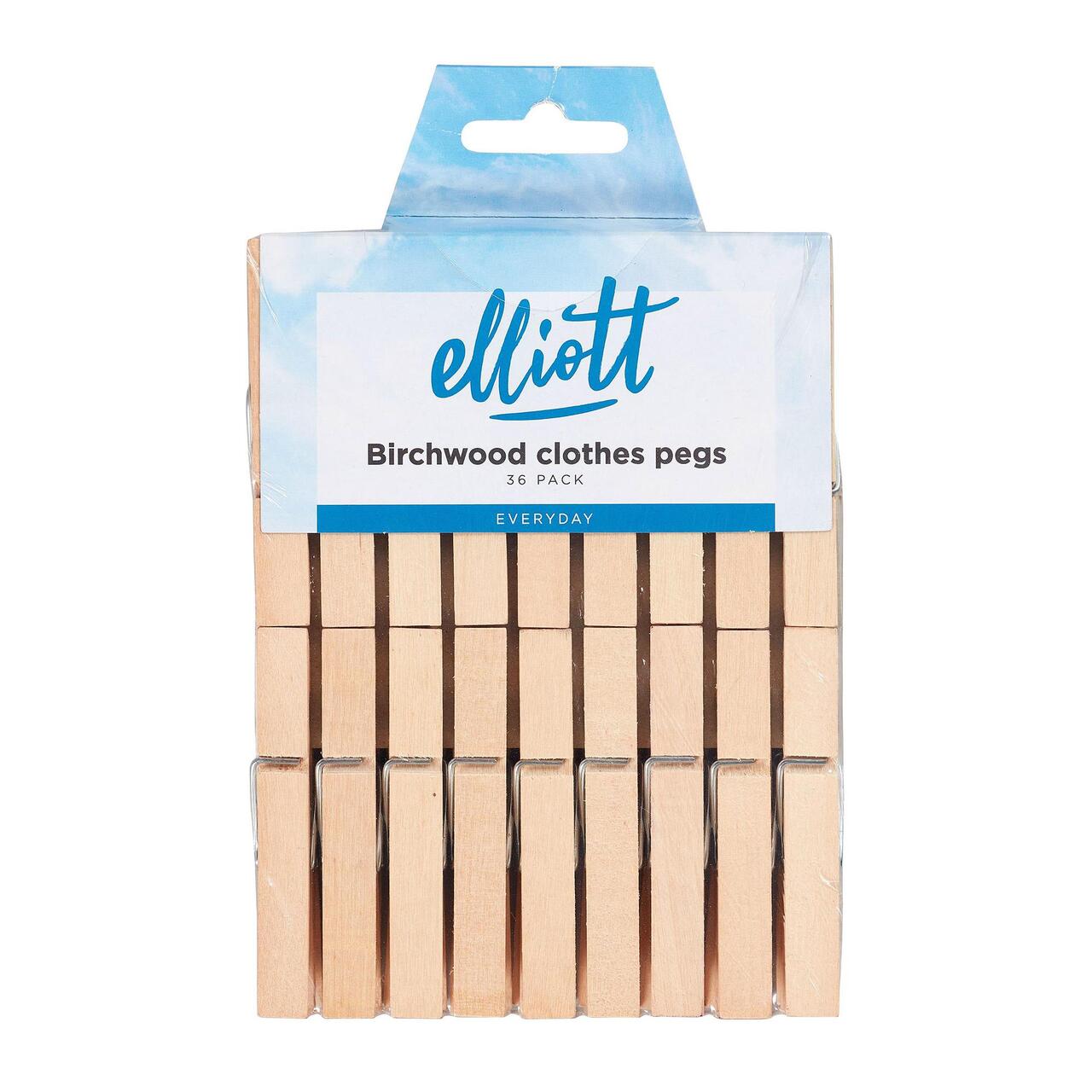 Elliott Birchwood Clothes Pegs