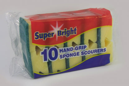 Superbright Hand Grip Sponge Scourers