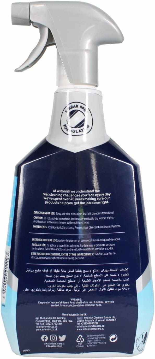 Astonish Specialist Stainless Steel Cleaner 750ml
