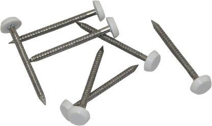 Securfix S/S Plastic Headed Pin White 30mm 50pk